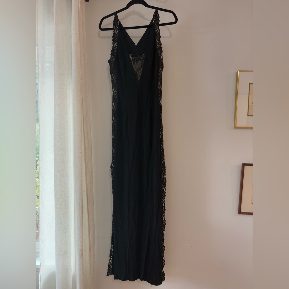 JIKI Monte Carlo Vintage Lace Cutout Maxi Dress Size 42